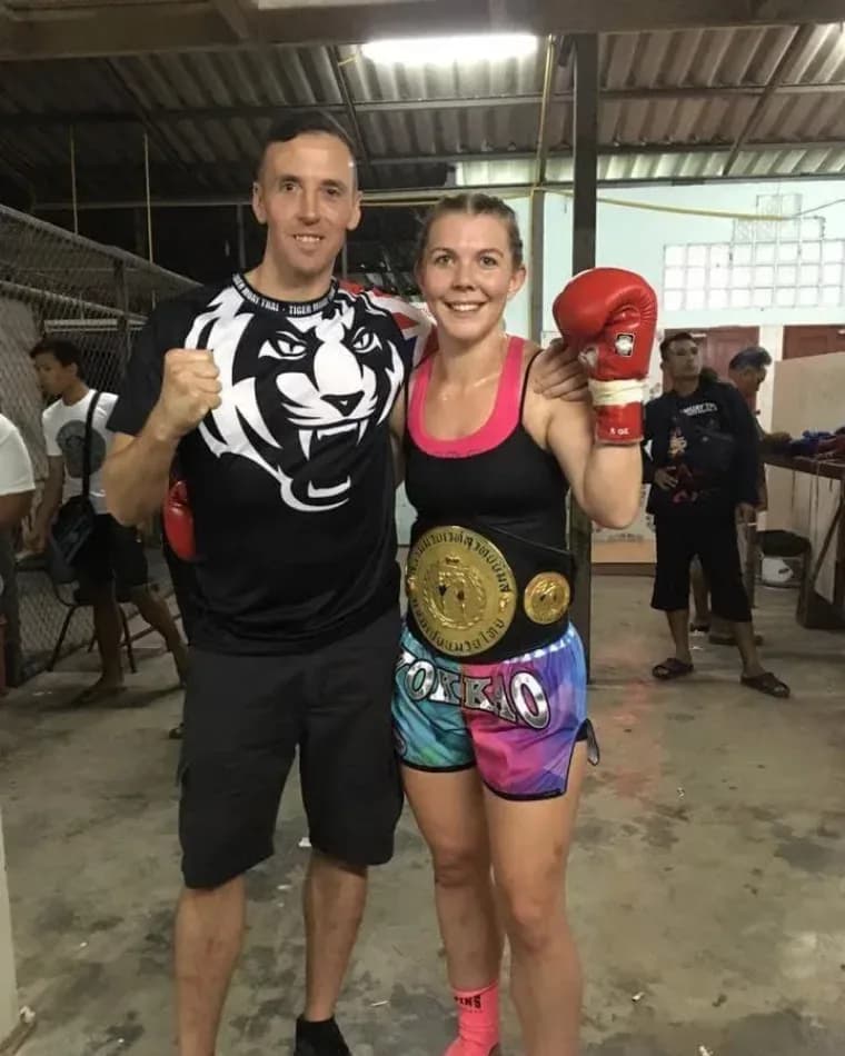 Women's Muay Thai class at Adrenaline Muay Thai